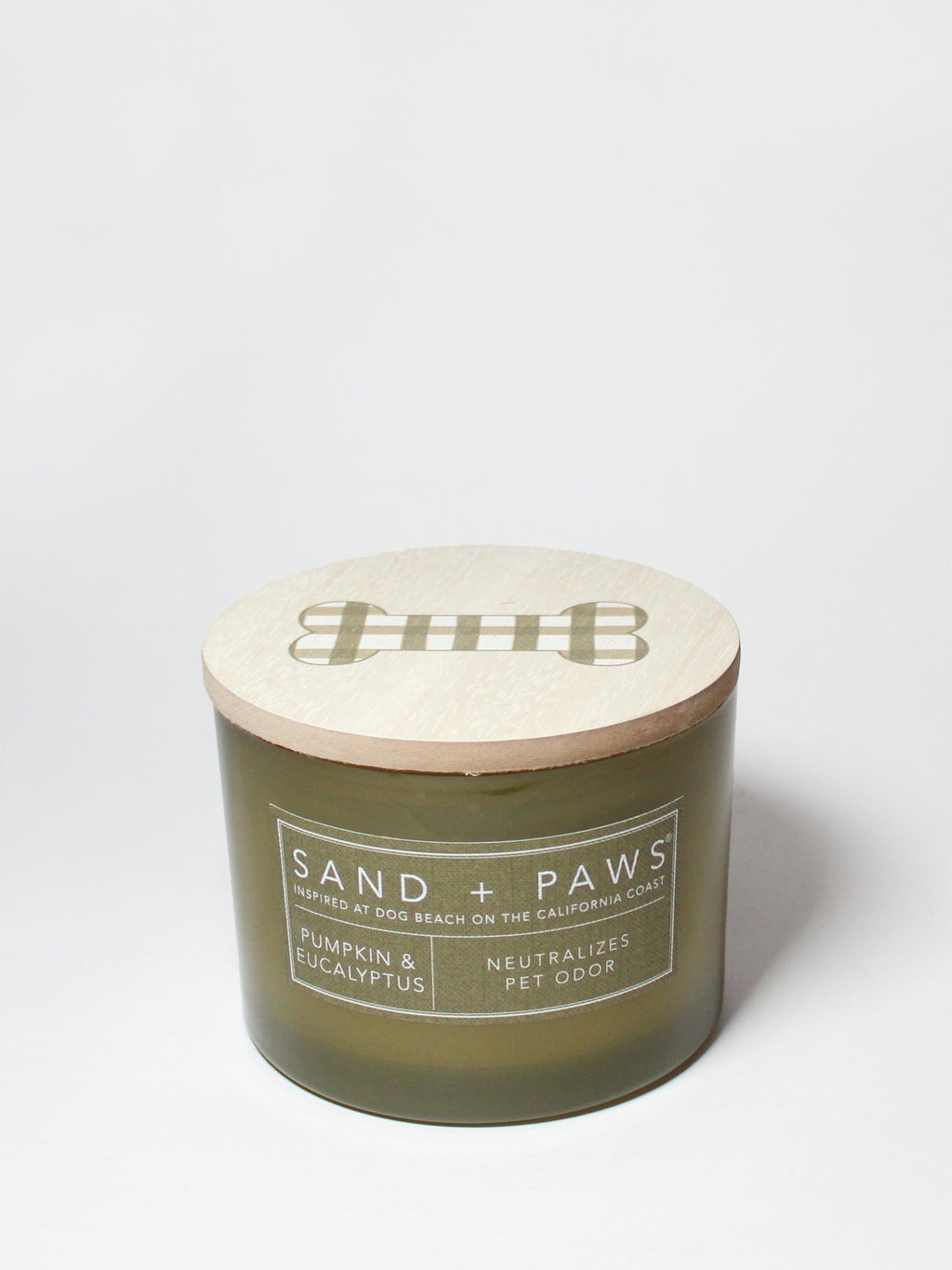 Cozy Sand + Paws Pumpkin & Eucalyptus 12 oz scented candle