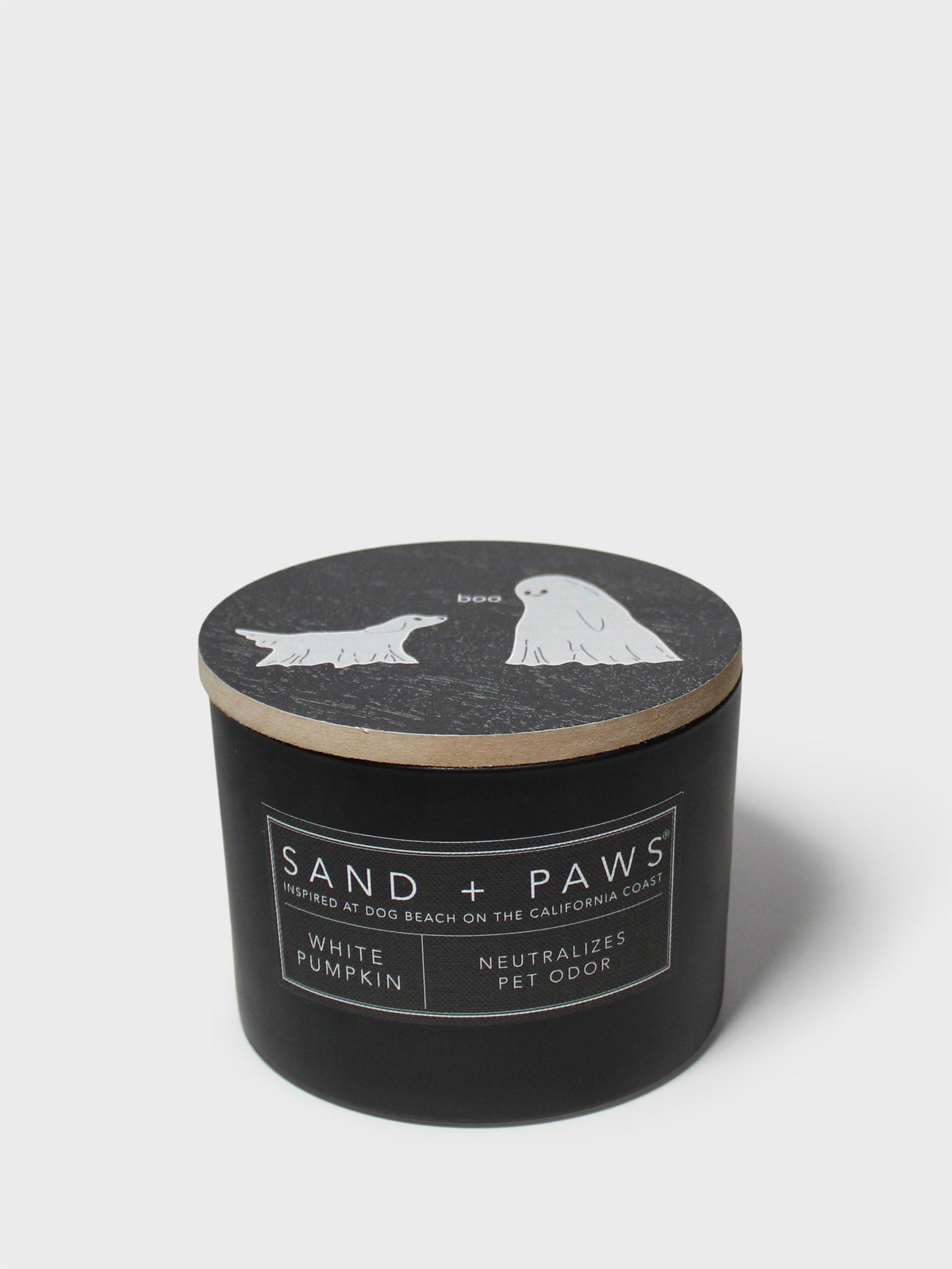Cozy Sand + Paws White Pumpkin 12 oz scented candle