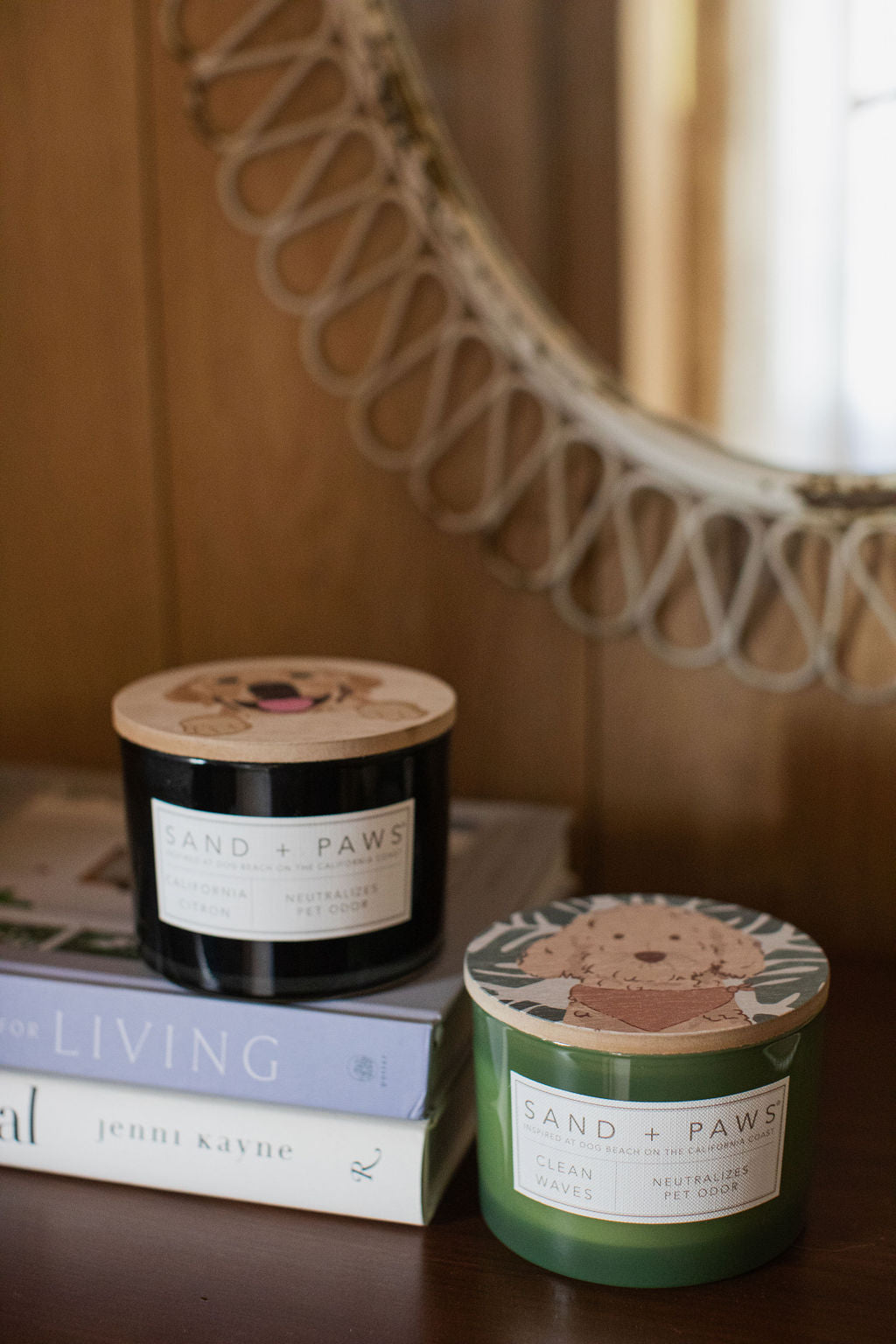 Cozy Sand + Paws Clean Waves 12 oz scented candle