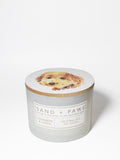 Cozy Sand + Paws Cashmere & Linen 12 oz scented candle