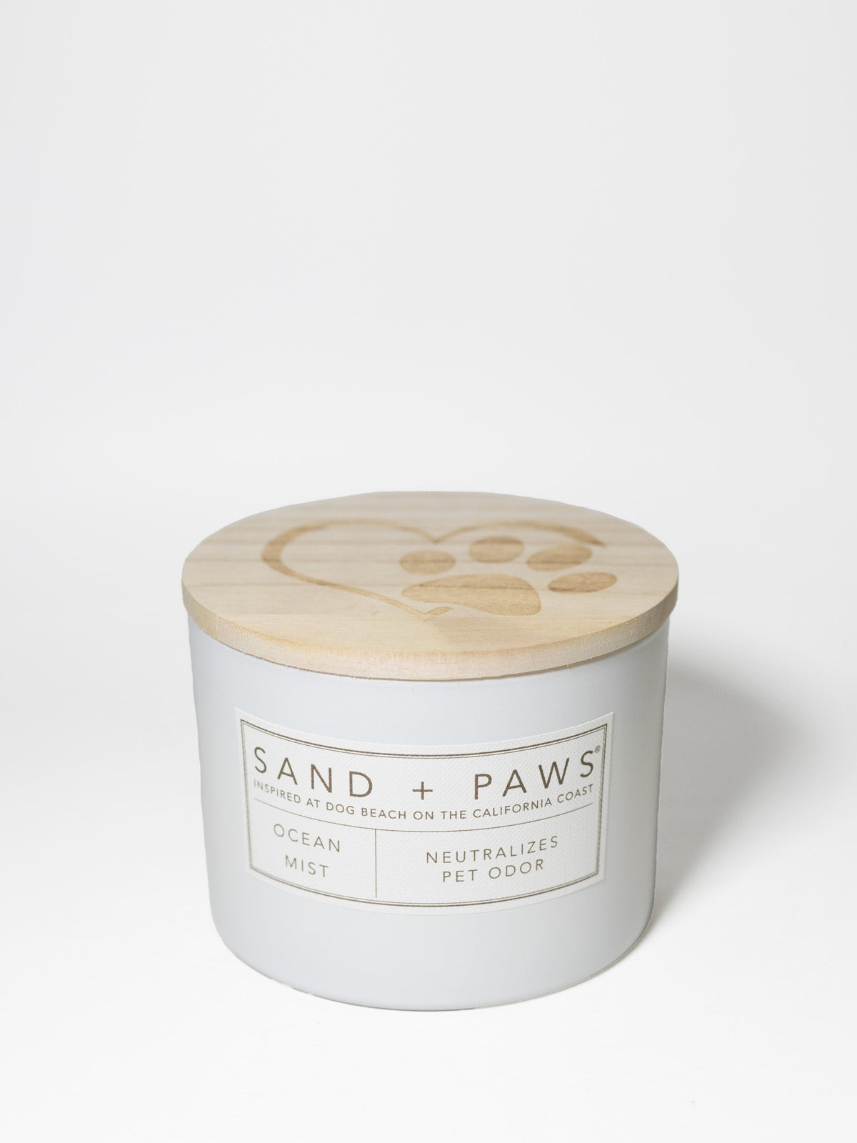 Cozy Sand + Paws Ocean Mist 12 oz scented candle