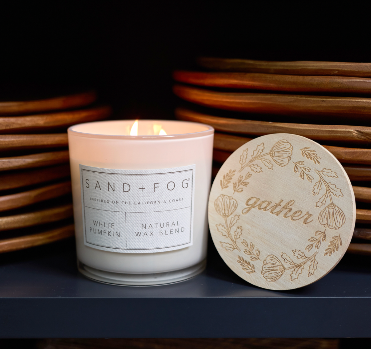 Cozy White Pumpkin 21 oz scented candle