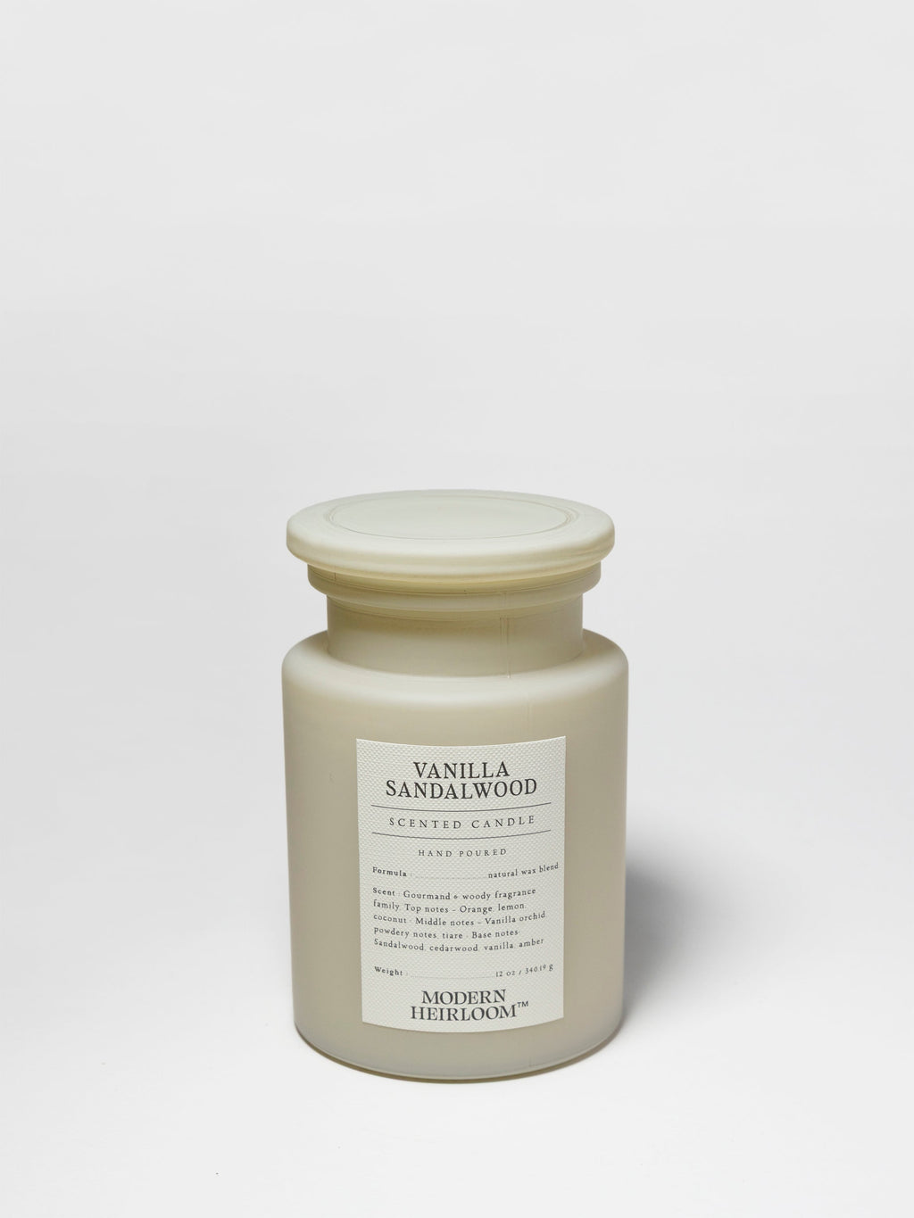 Cozy Vanilla Sandalwood 12 oz scented candle
