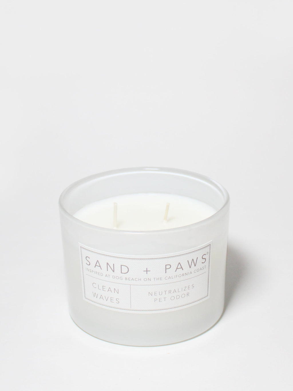Cozy Sand + Paws Clean Waves 12 oz scented candle